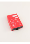 Llavero Lucky Cat Rojo Metálico