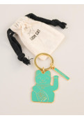 Llavero Verde Agua Lucky Cat
