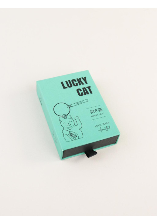 Llavero Verde Agua Lucky Cat