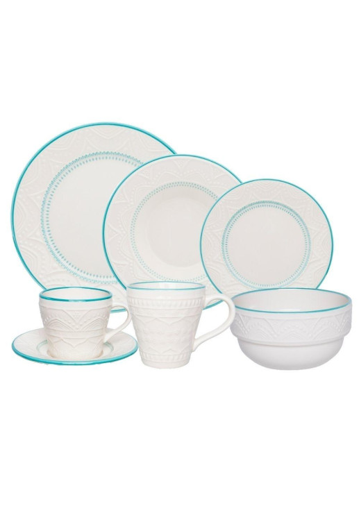 Serena Sky - Set X6 Platos Postre 20 Cm Oxford