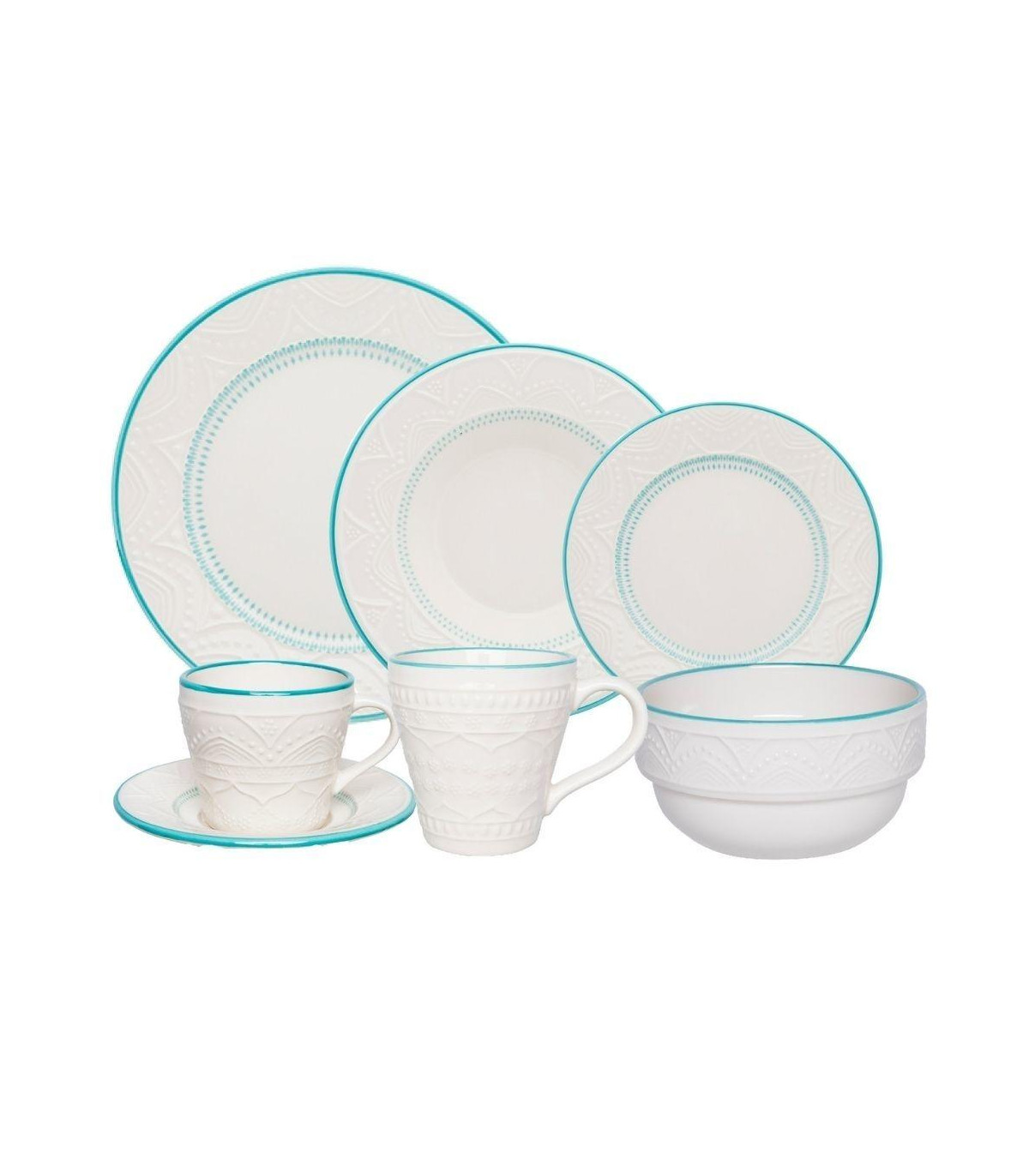 Serena Sky - Set X6 Platos Postre 20 Cm Oxford