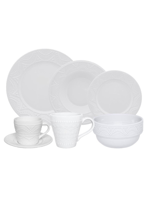 Serena Cream - Set X 6 Platos Postre 20 Cm Oxford