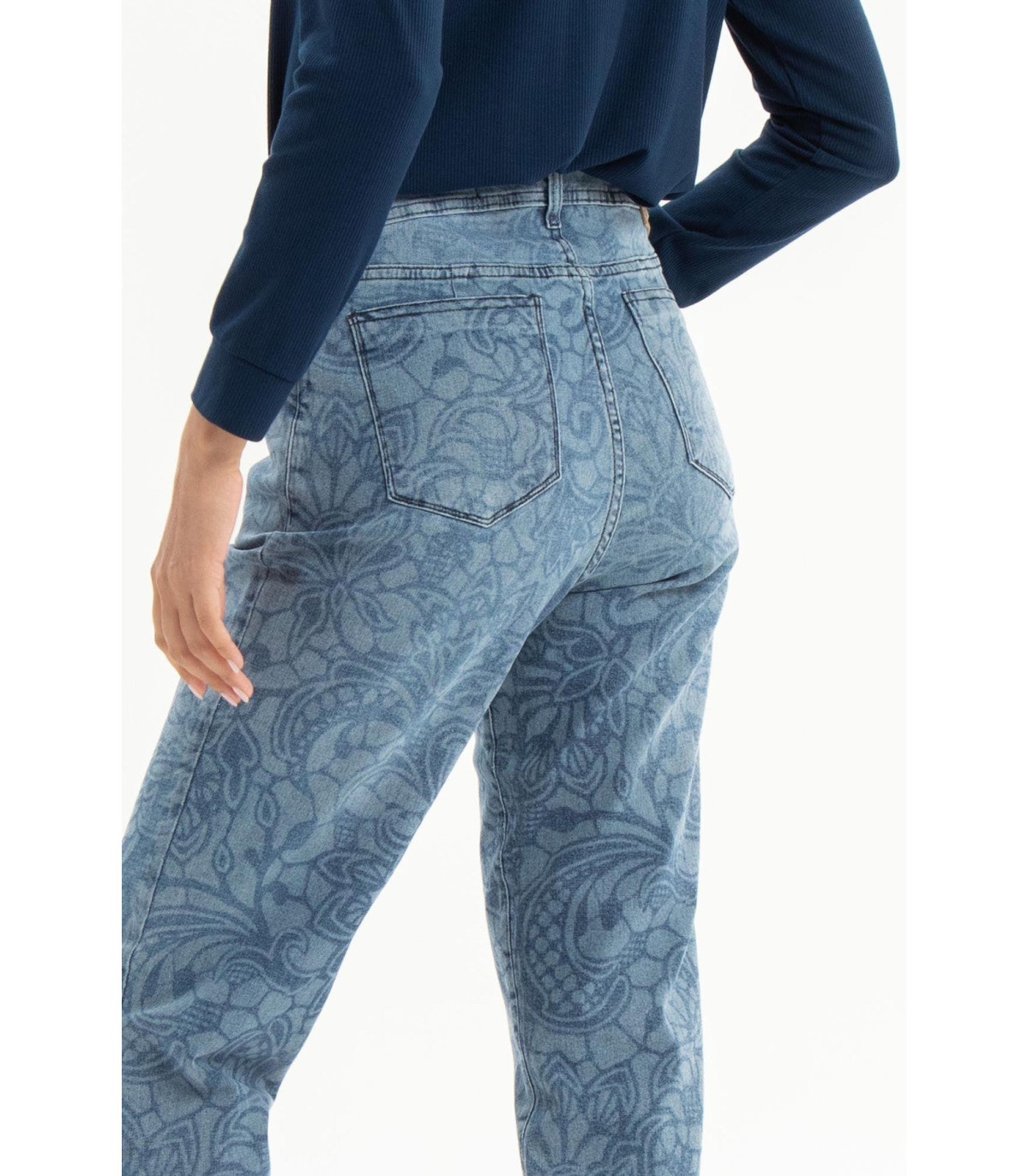Jean High Waist Guipure