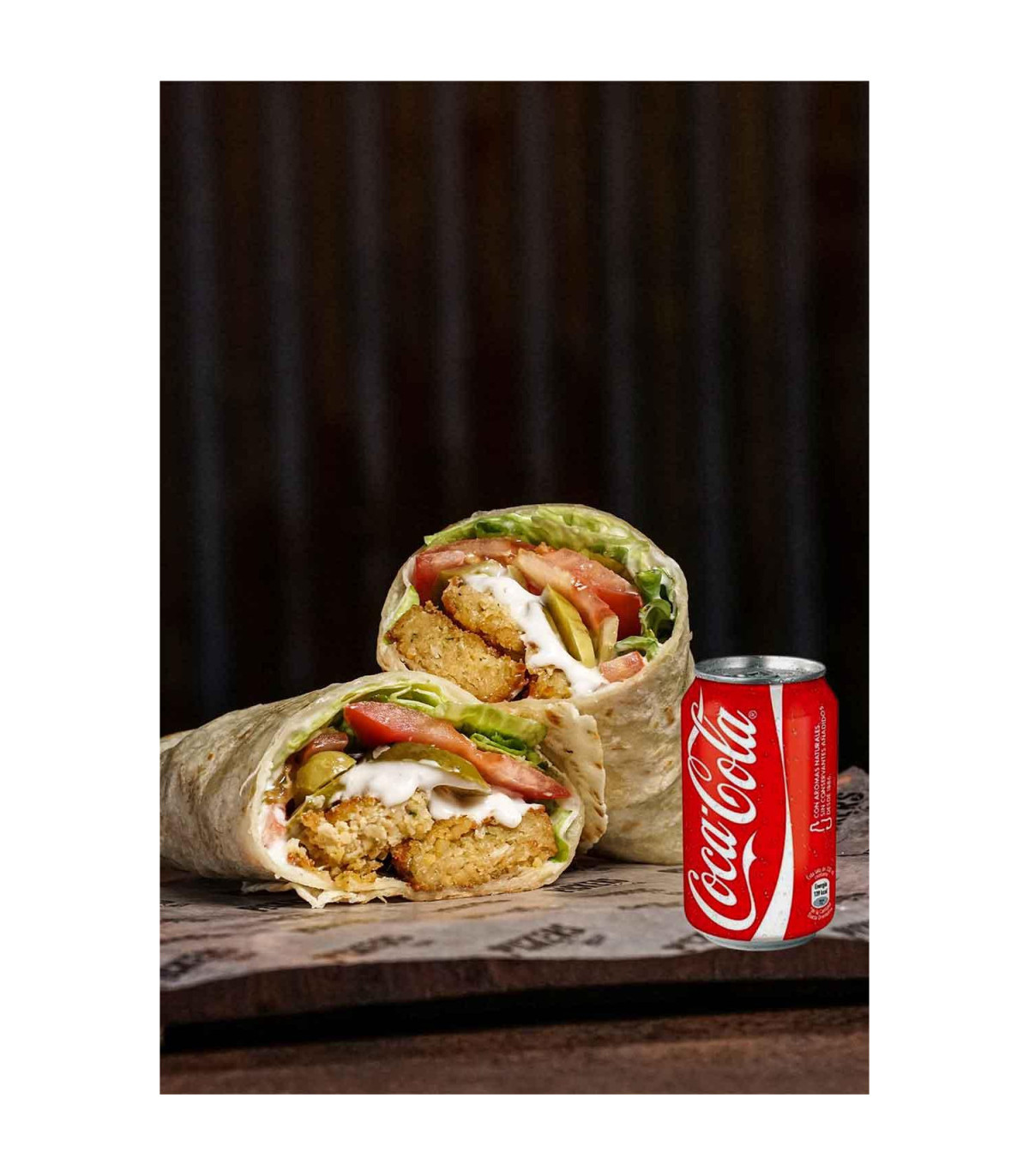 Wrap Con Chips De Batatas Falafel