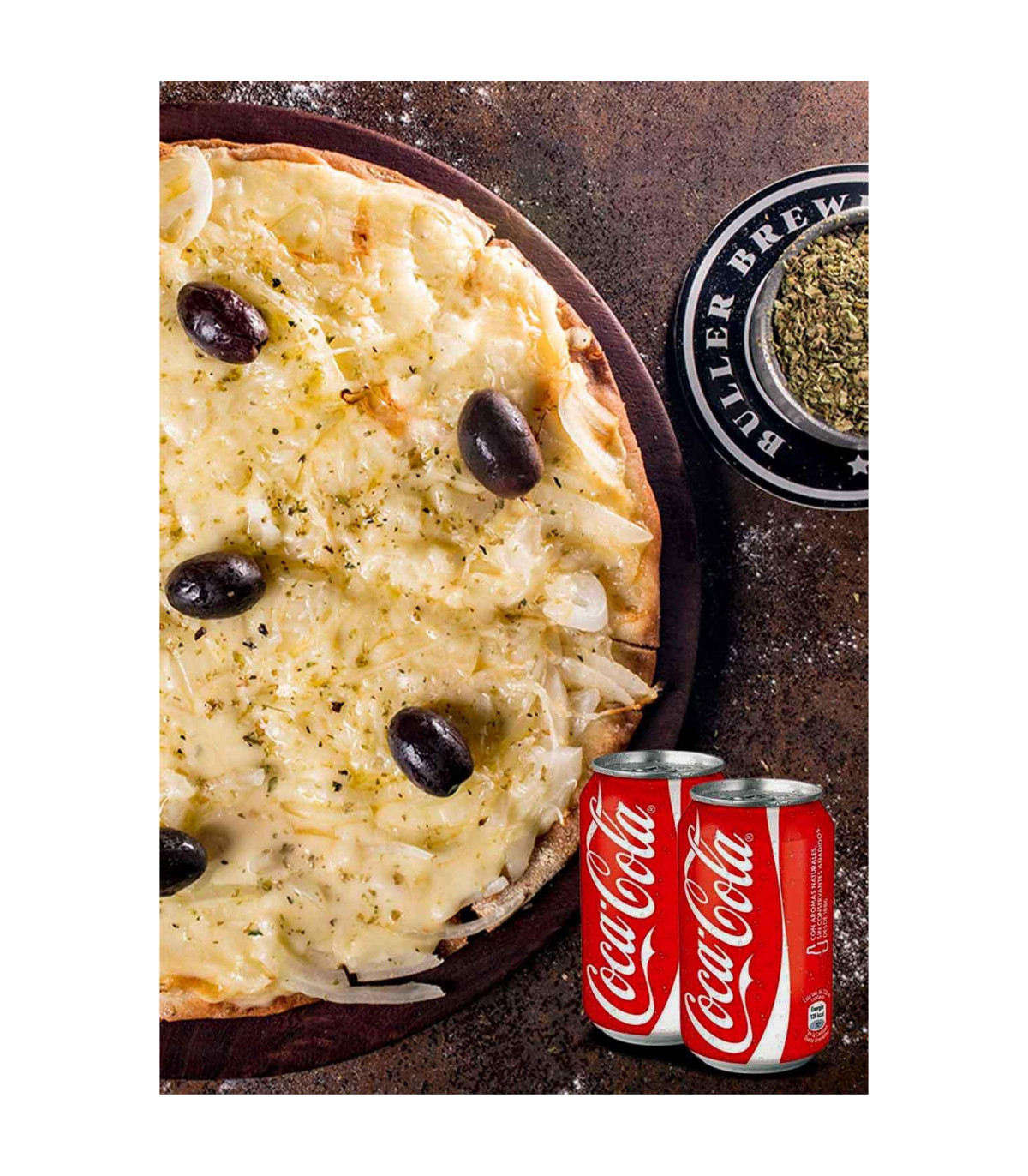 Pizza Fugazzeta + 2 Bebidas