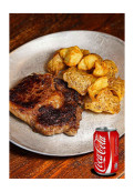 Bife De Chorizo Con Papas Rotas