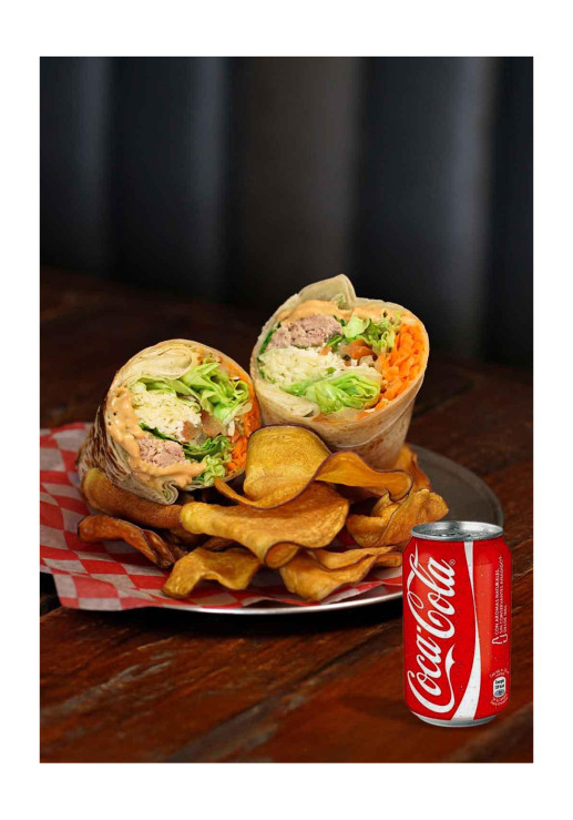 Wrap De Atun Con Chips De Batatas