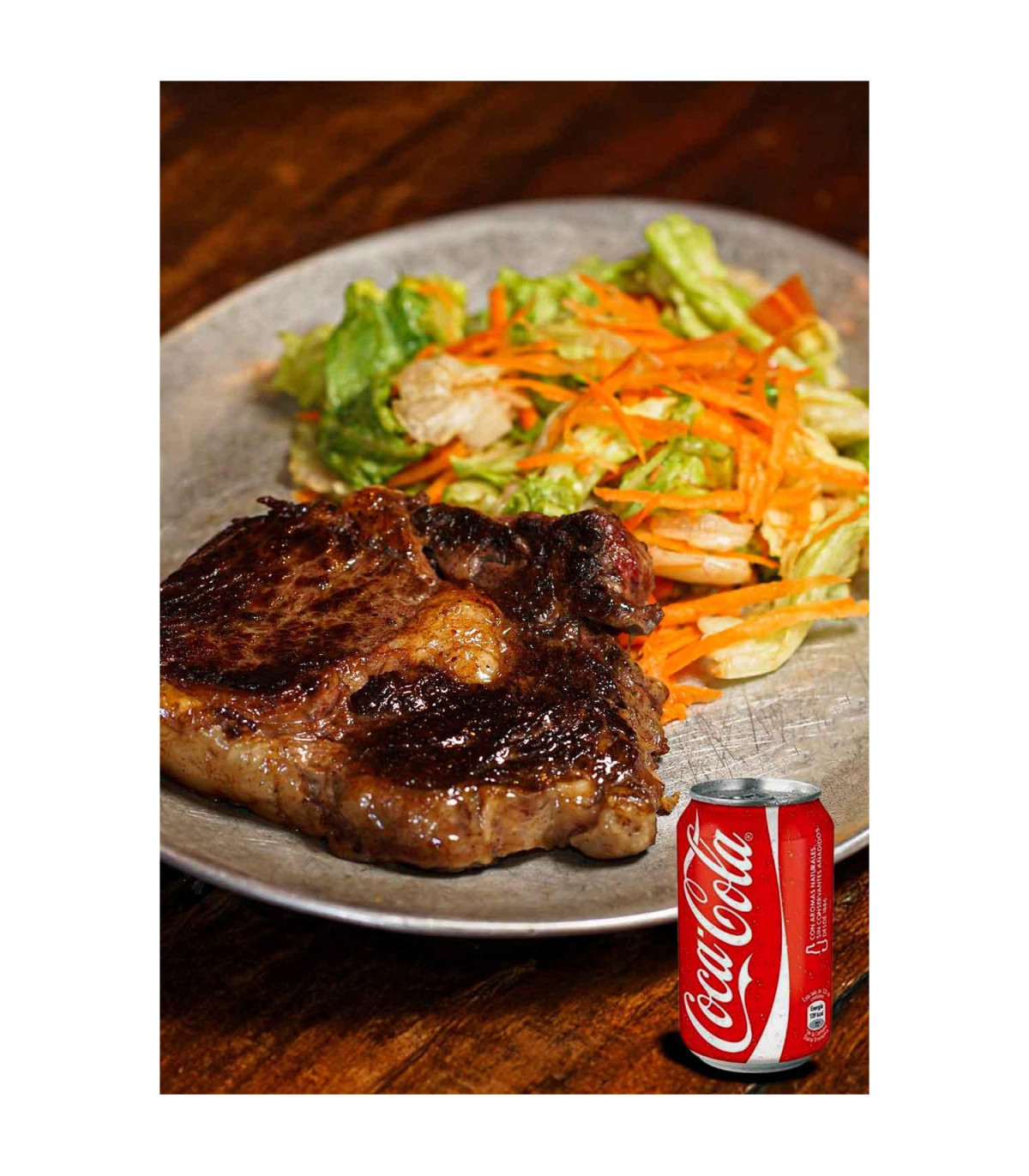 Bife De Chorizo Con Ensalada