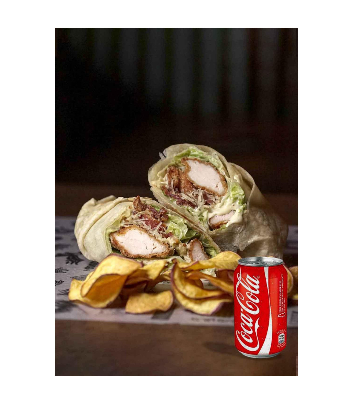 Wrap Con Chips De Batatas Caesar