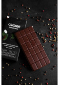 Tableta De Chocolate Semiamargo Con 4 Pimientas 80 Gr
