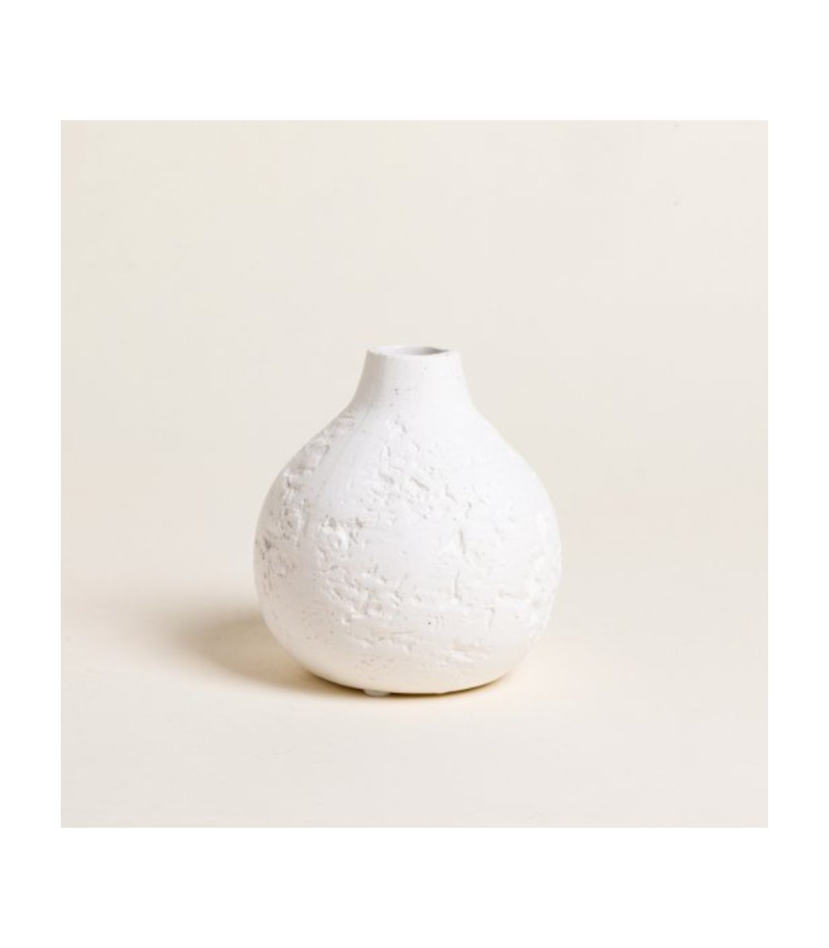 Florero Jhari De Cerámica Blanco Mate