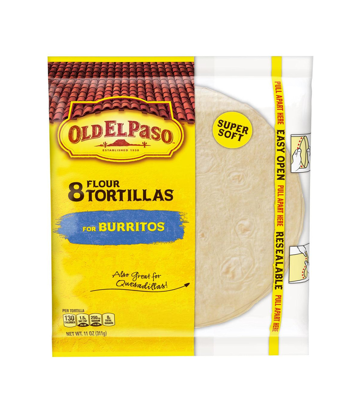 Tortilla Para Burritos Old El Paso 311 Gr.