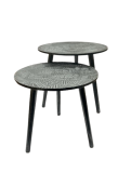 Mesa Arrime Mandala Black - Grande
