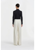 Pantalón Cristal Rayado Off White 44