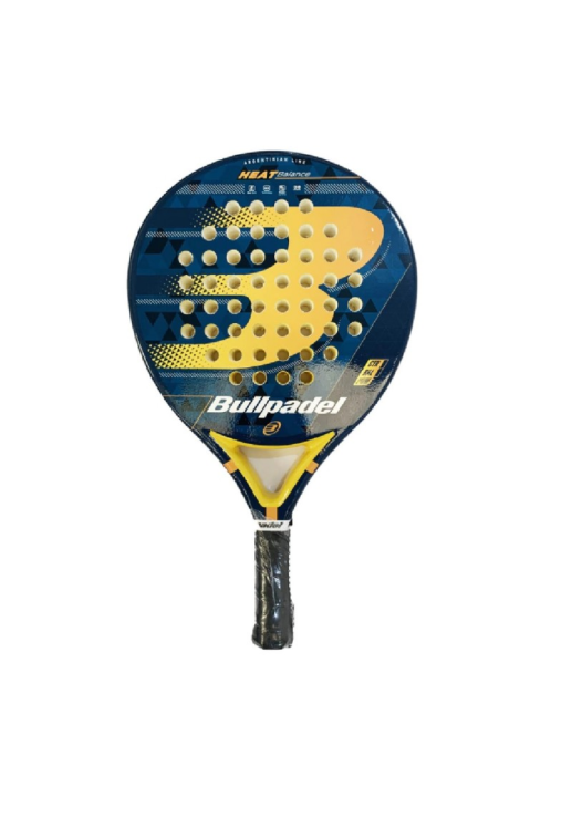 Paleta Padel Bullpadel Heat Balance Fibra Vidrio Nucleo Eva Soft Redonda Color Amarillo/azul