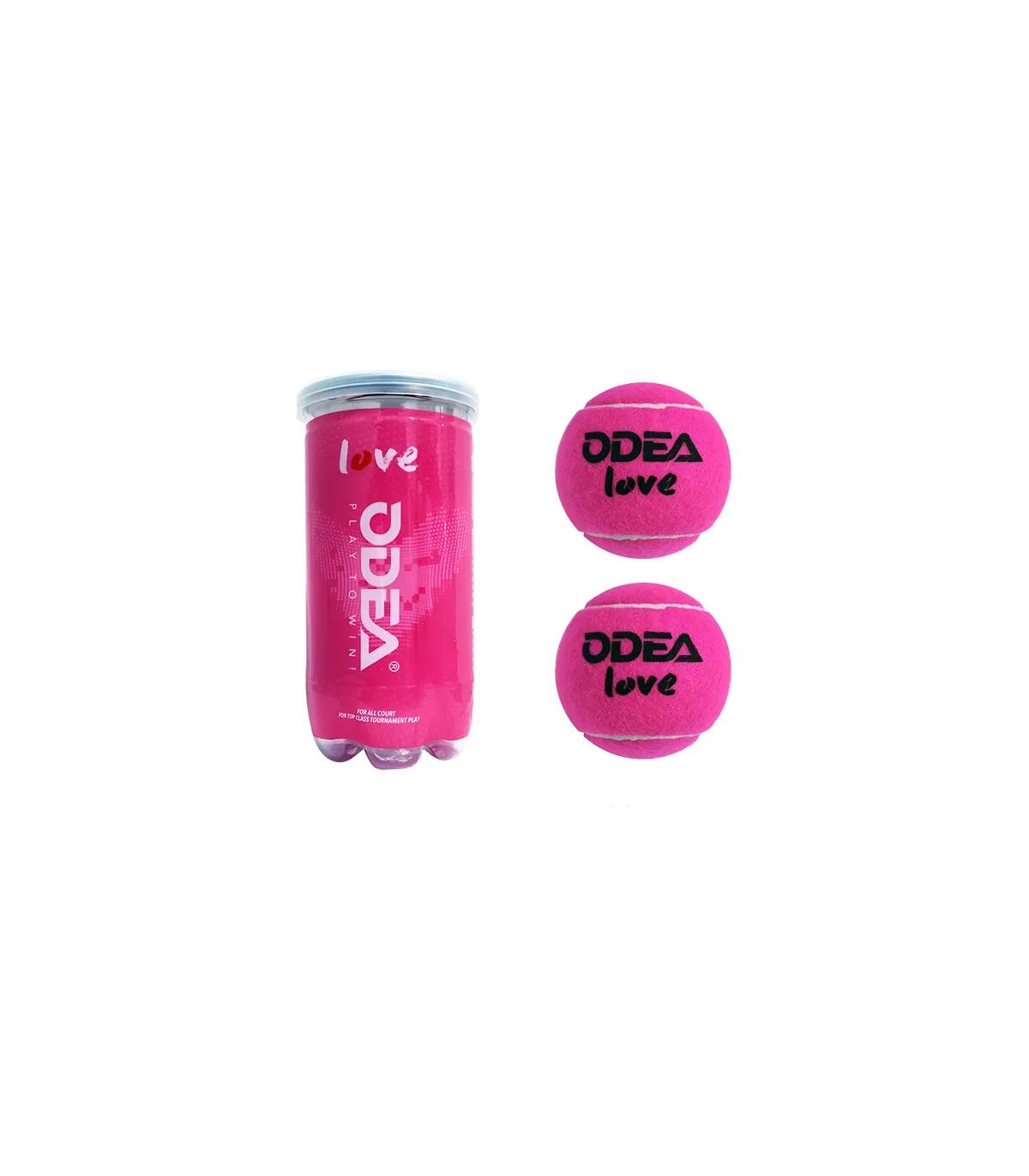 Tubo X2 Pelotas Odea Padel Love Fucsia