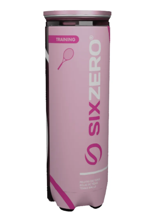 Pelotas De Padel Pink Sixzero Tubo X3 Entrenamiento Color Rosa