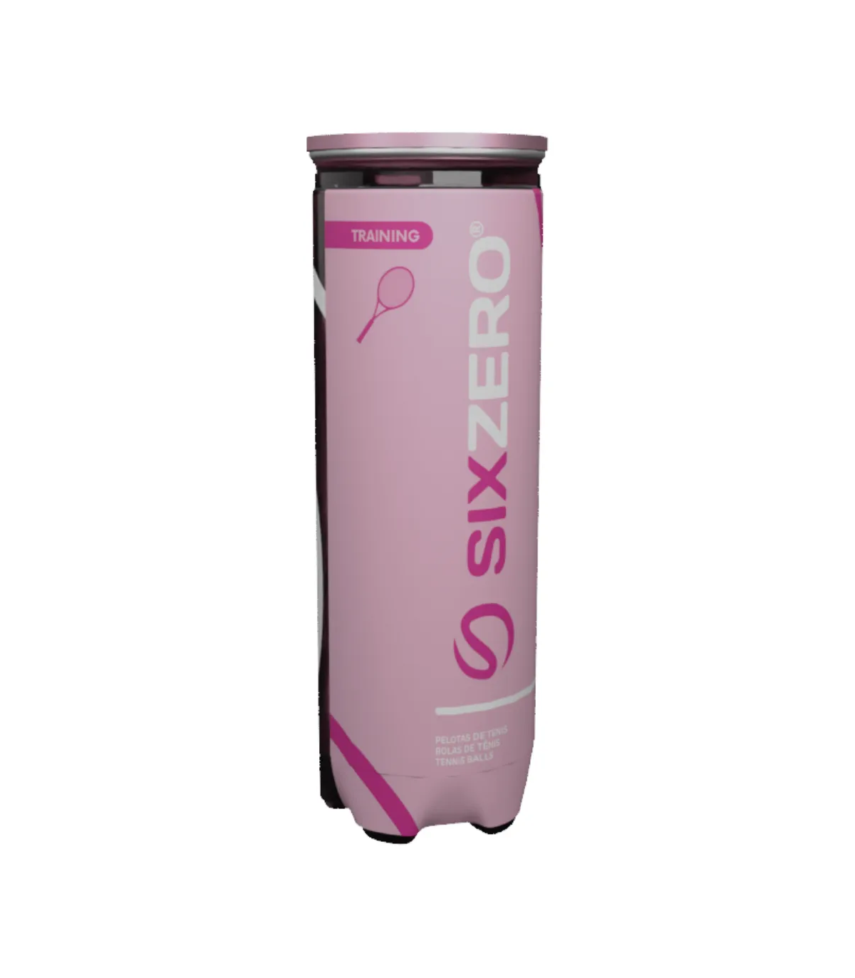 Pelotas De Padel Pink Sixzero Tubo X3 Entrenamiento Color Rosa