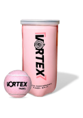 Tubo X2 Pelotas De Padel Vortex High Performance Rosa
