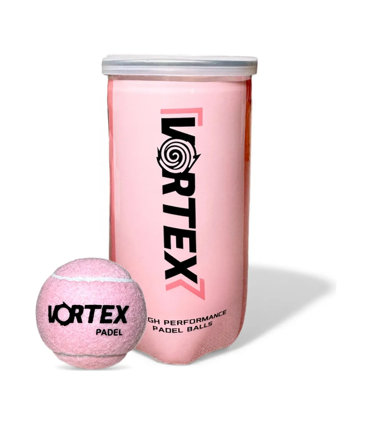 Tubo X2 Pelotas De Padel Vortex High Performance Rosa