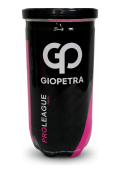 Tubo De Pelotas Tenis X2 Giopetra Profesional Wtraining Rosa Rosa Chicle