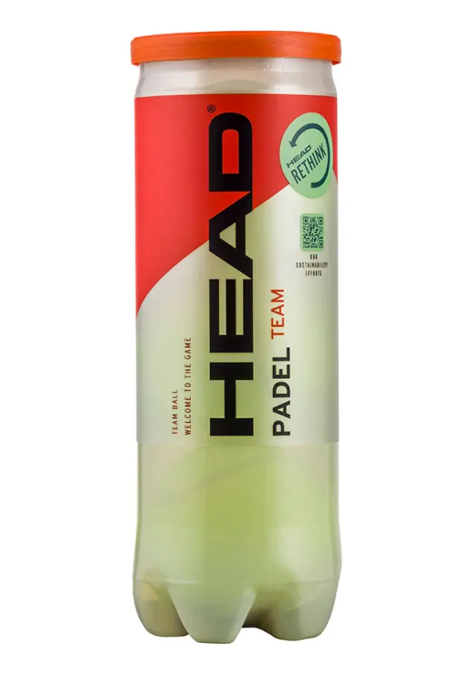 Tubo Pelotas Padel Team Head X 3 Pelotas