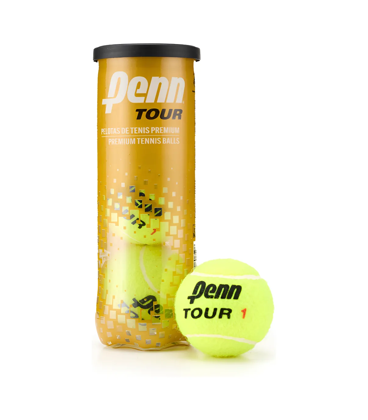 Pelotas De Tenis Penn Tour Tubo X 3 Unidades