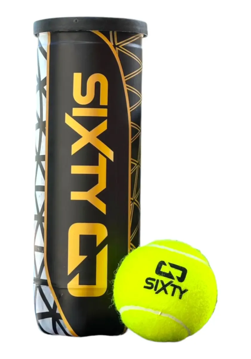 Tubo Sixty Padel Premium Extra Duty X 3 Pelotas Amarillas