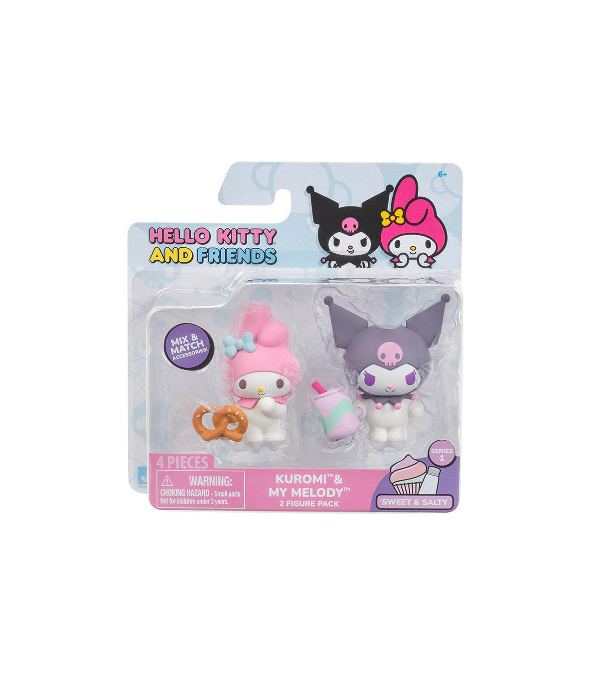 Hello Kitty Pack X 2 Figuras - Kuromi Y My Melody