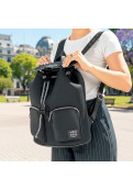 Mochila Hali - Simil Neoprene - Negro