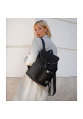 Mochila Hali - Simil Neoprene - Negro