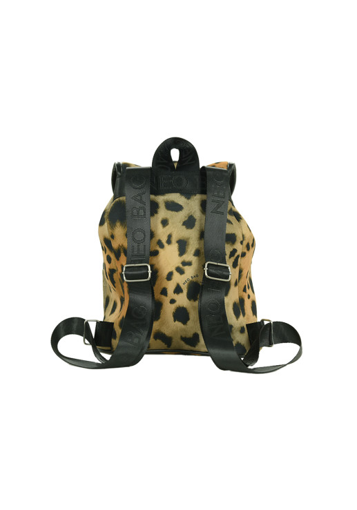 Mochila Hali - Simil Neoprene - Negro