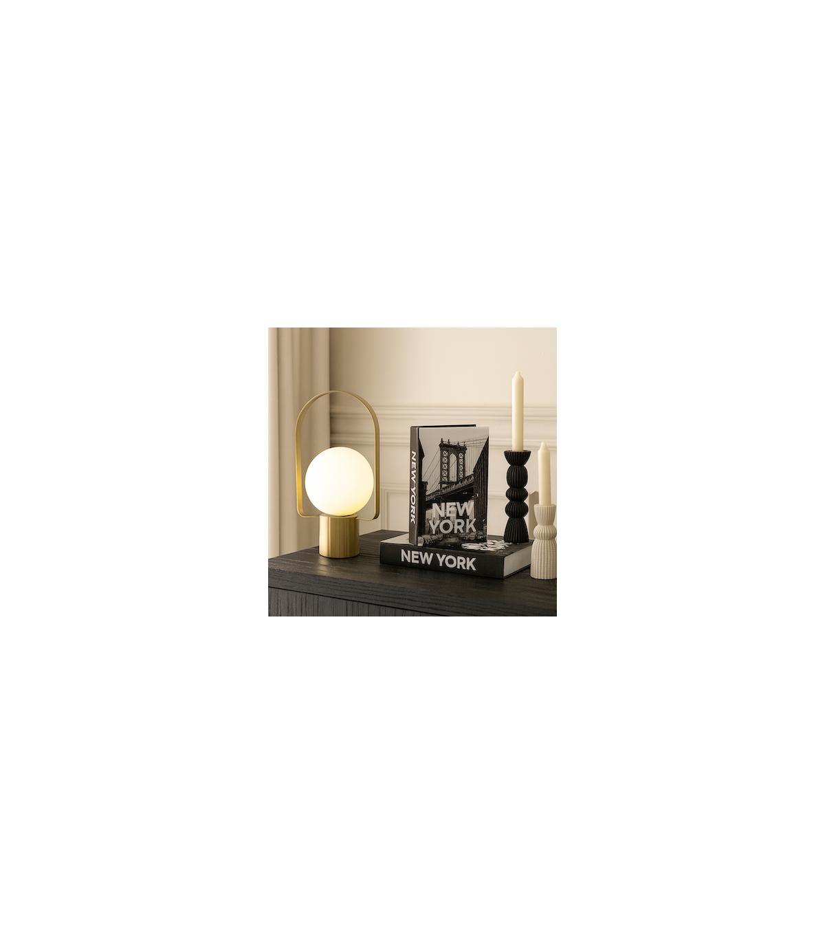 Lampara Moon Led Gold