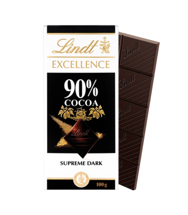 Chocolate Lindt Excellence Tableta 90% Cacao 100 Gr.