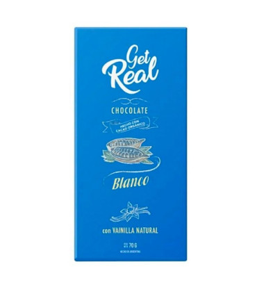 Chocolate Get Real Blanco 70 Gr.