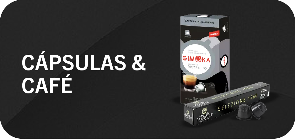 cápsulas y café