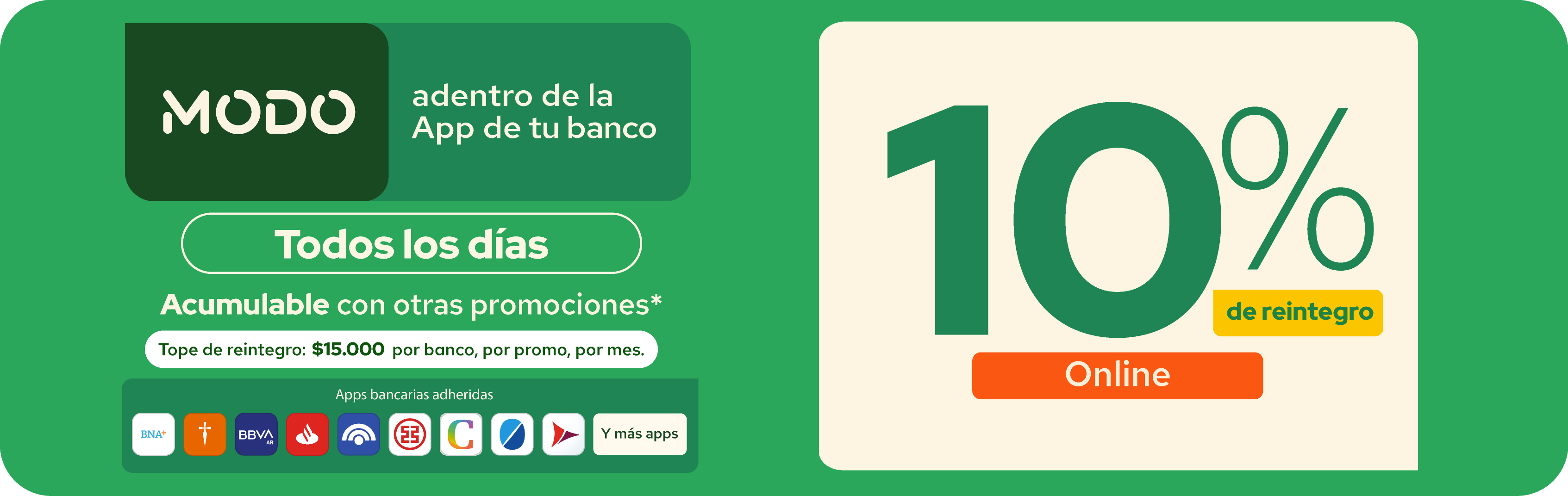 10% de descuento con Modo